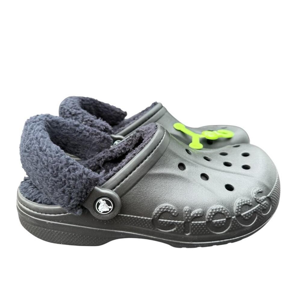 Crocs Baya Lined Fuzzy Strap Clog Men size 9 NEW